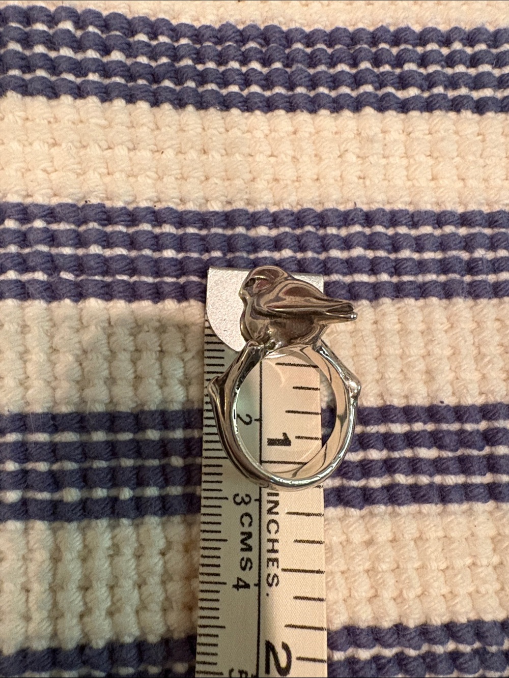 EUC James Avery Sculptural Bird Ring in Sterling Silver Size 4.5 - Picture 6 of 6